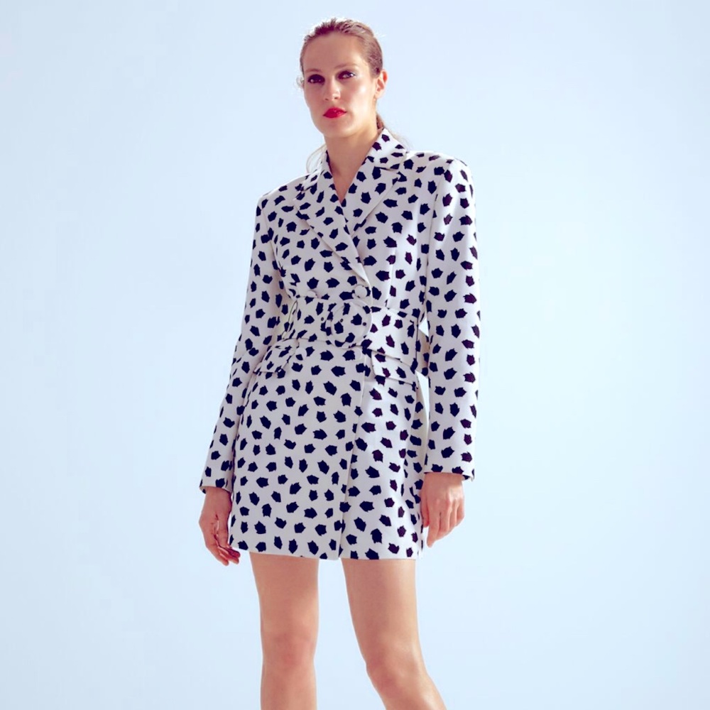 Zara Limited Edition Double Breasted Blazer Dress